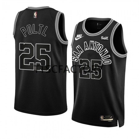 NBA Mænd Trøje San Antonio Spurs Jakob Poeltl 25 Nike 2022-23 Classic Edition Sort Swingman NBA Mænd Trøje San Antonio Spurs Jakob Poeltl 25 Nike 2022-23 Classic Edition Sort Swingman